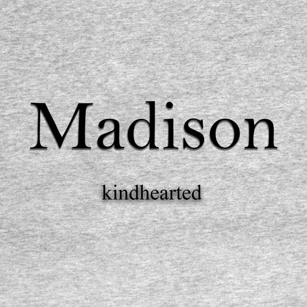 Madison Name meaning by Demonic cute cat